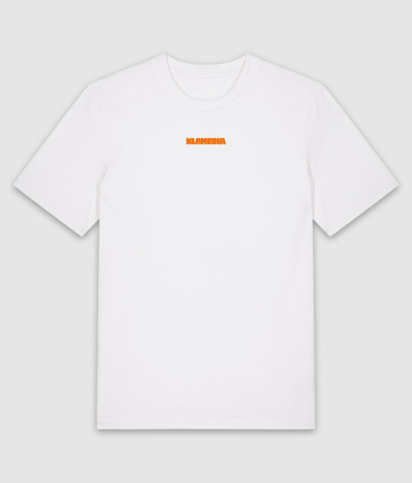 klamedia den anden tshirt white front